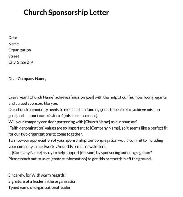 Church-Sponsorship-Letter