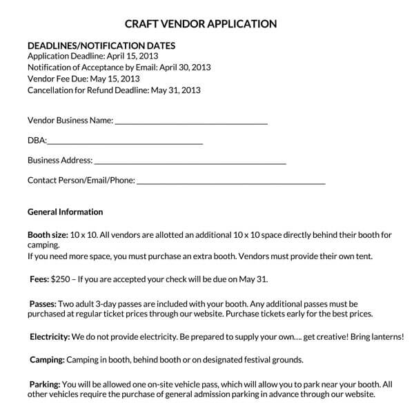 Craft-Vendor-Application-Form