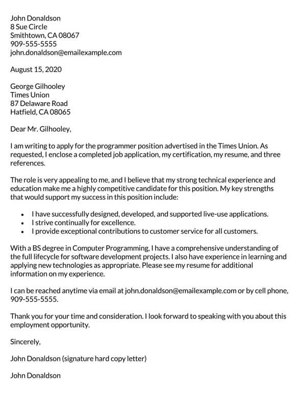 How to Write a Job Application Letter (Best Samples & Examples)