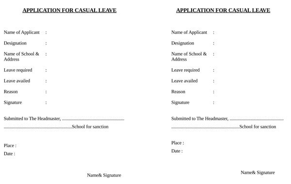School--Casual-Leave-Application_