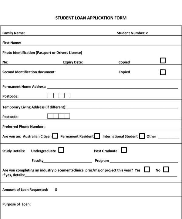 Student-Loan-Application-Sample