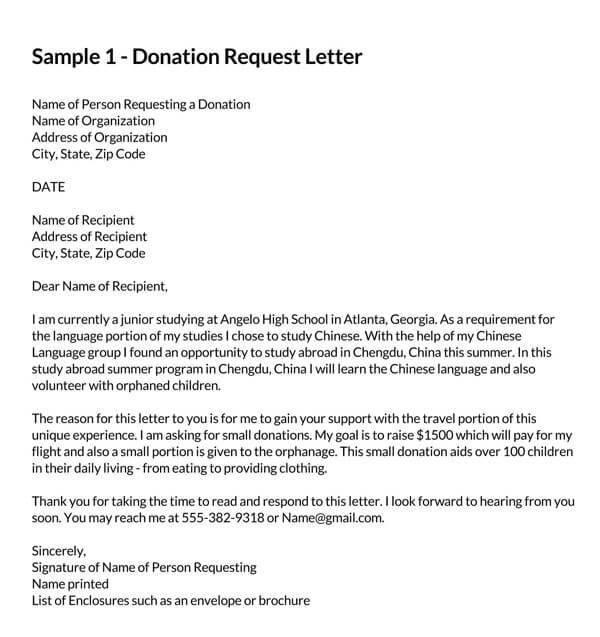 Writing the Perfect Donation Letter (Sample Letters & Templates)