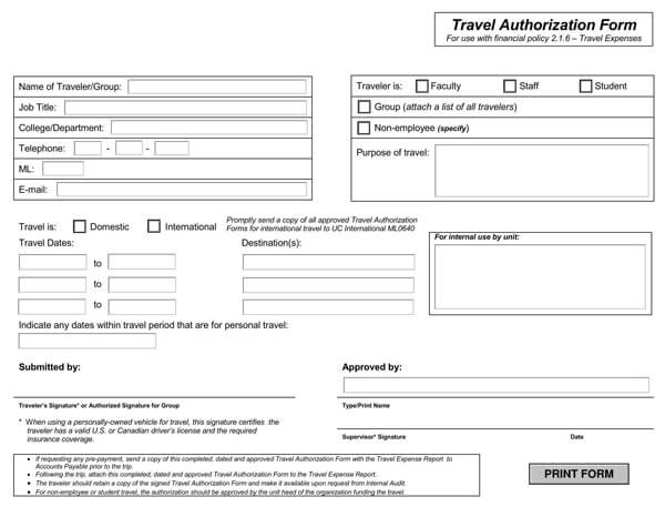 Impressive-Travel-Request-Form