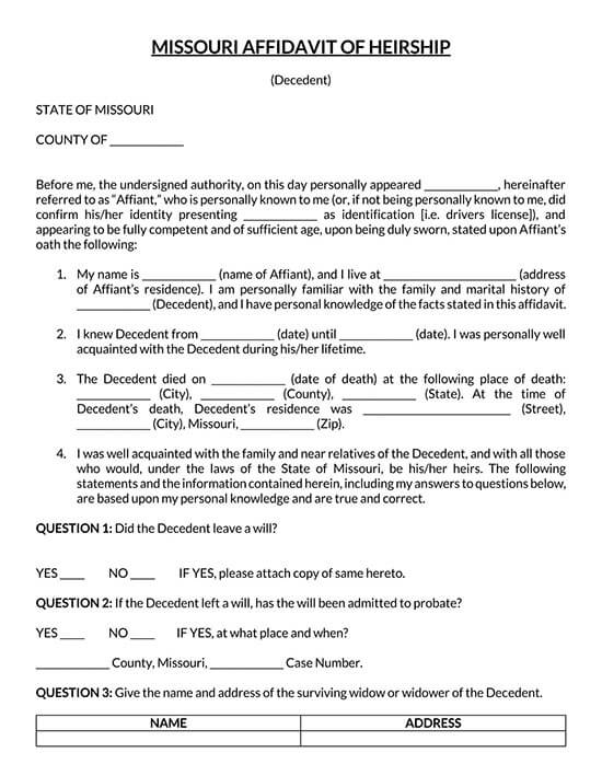 affidavit of heirship for a house 03