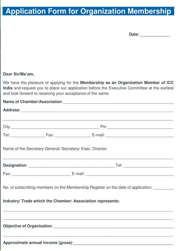 Organization-Membership-Form