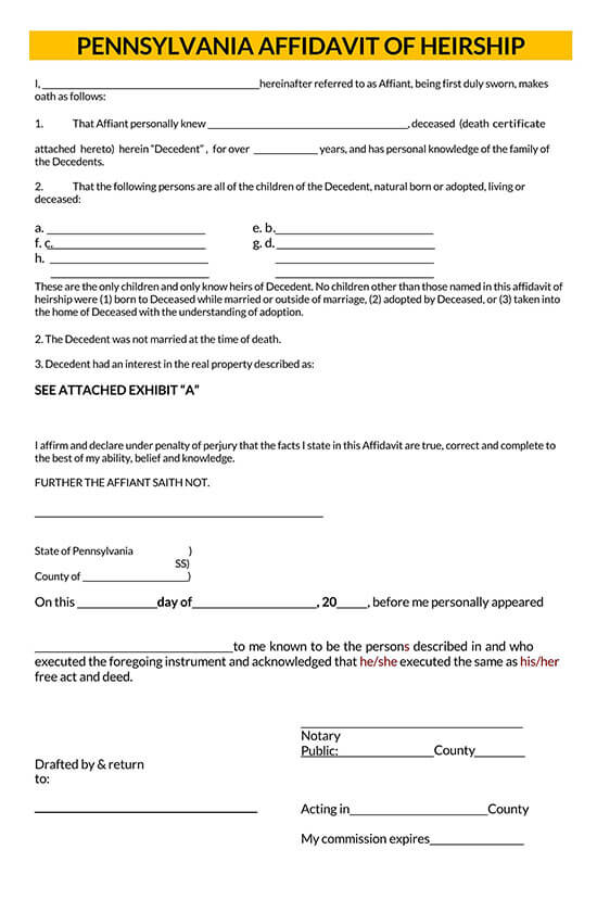 affidavit of heirship texas form pdf 04