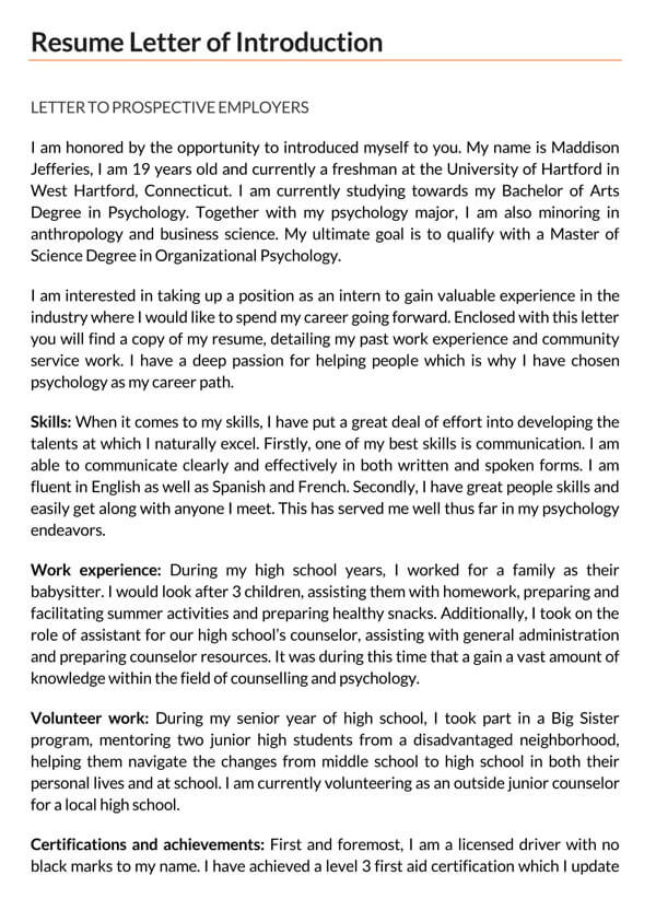 Resume-Letter-of-Introduction
