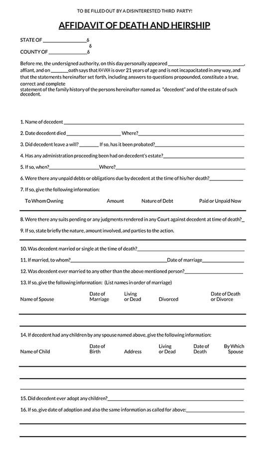 how to fill out an affidavit of heirship 05