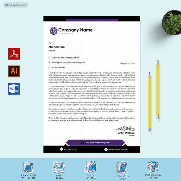 how-to-create-a-letterhead-in-microsoft-word-2-methods-word-layouts