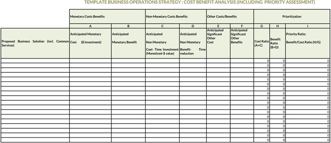 Cost Benefit Analysis Template 12