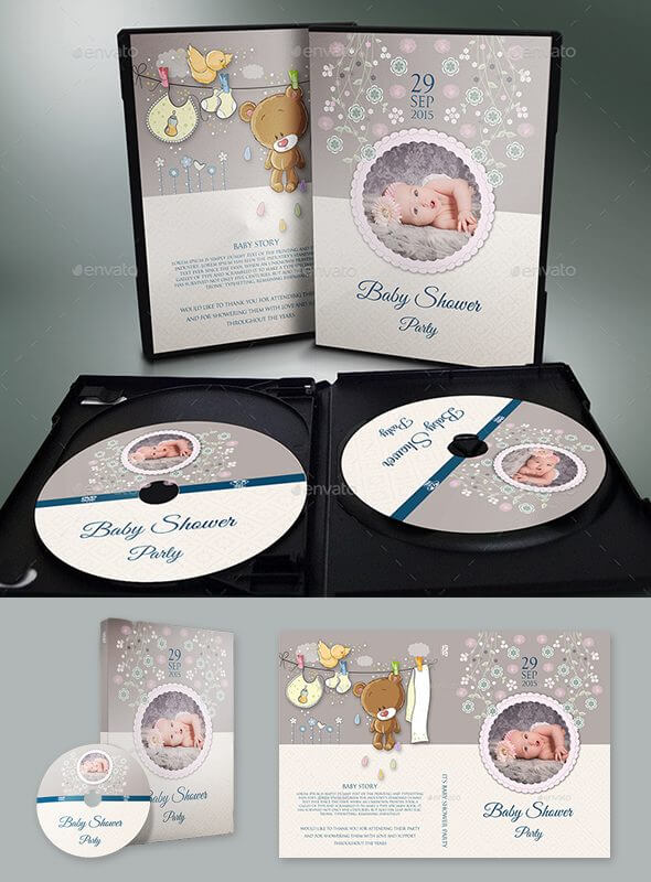 Editable Free Baby Shower DVD Labels