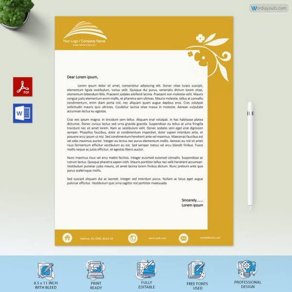 Business Letterhead Format Example