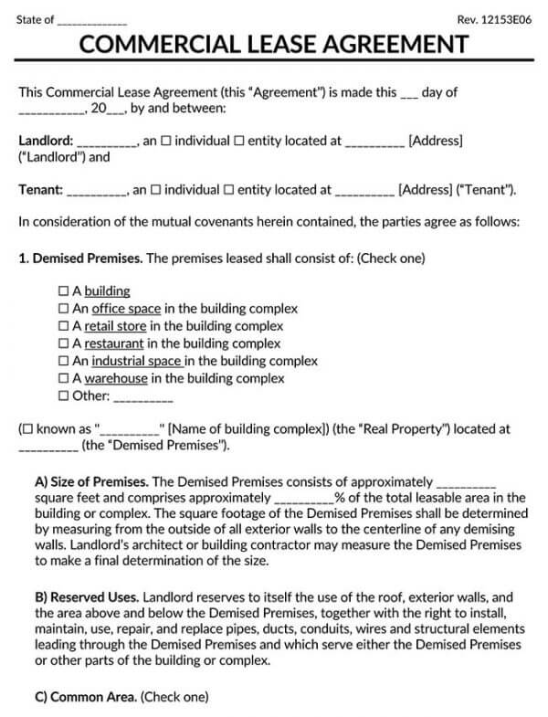 Commercial Rental Leese Agreement 02