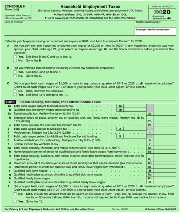 IRS 1040 Form 14