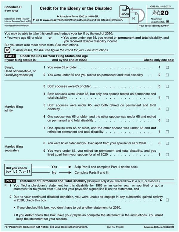 IRS 1040 Form 15