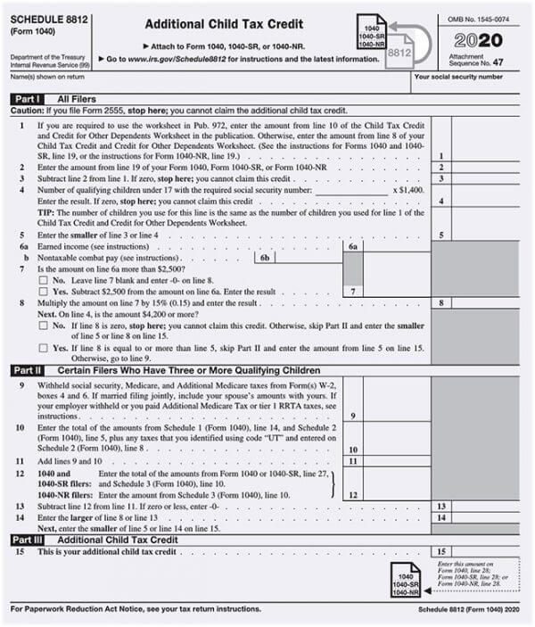 IRS 1040 Form 17