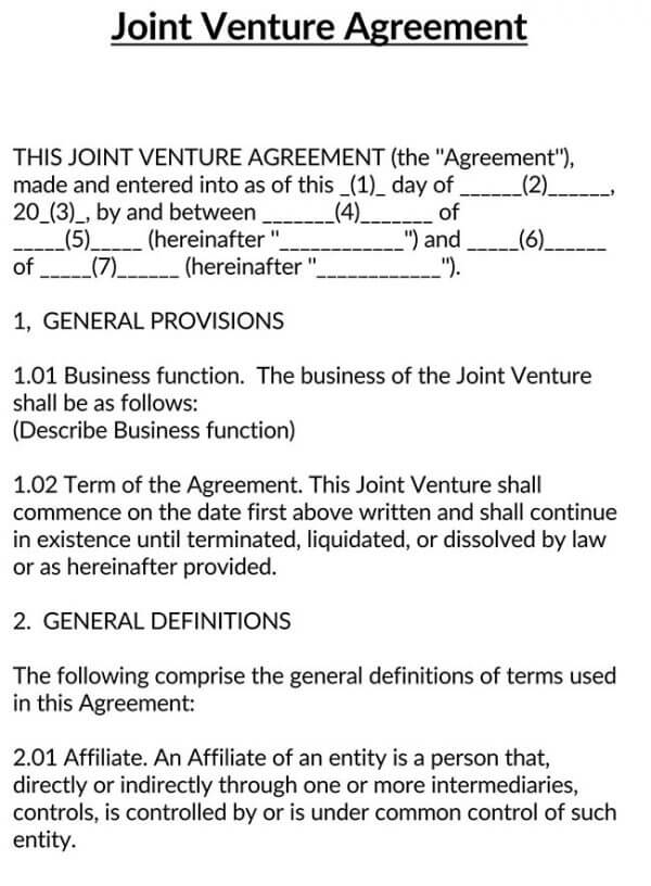 Joint Venture Agreement 13