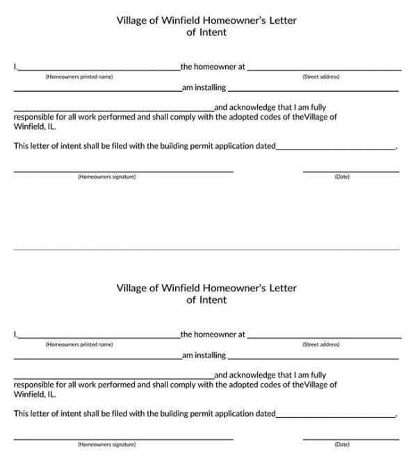 Letter of Intent 09