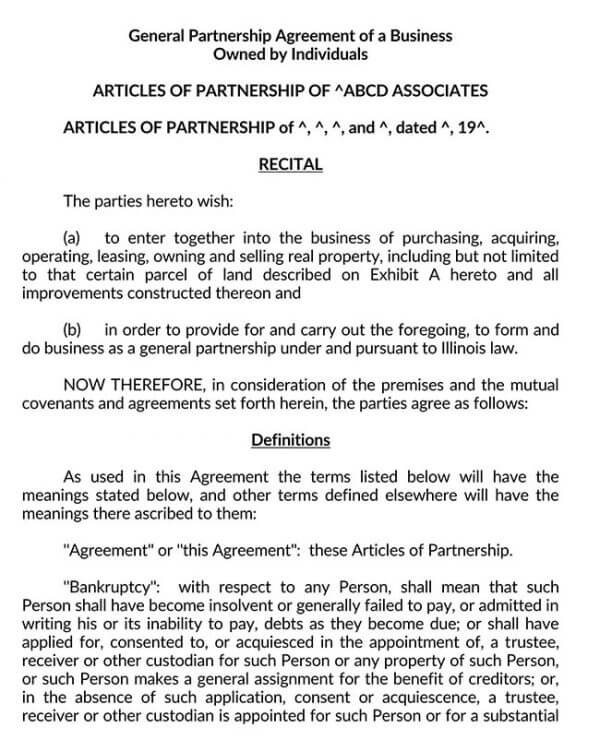 Partnership Agreement 09