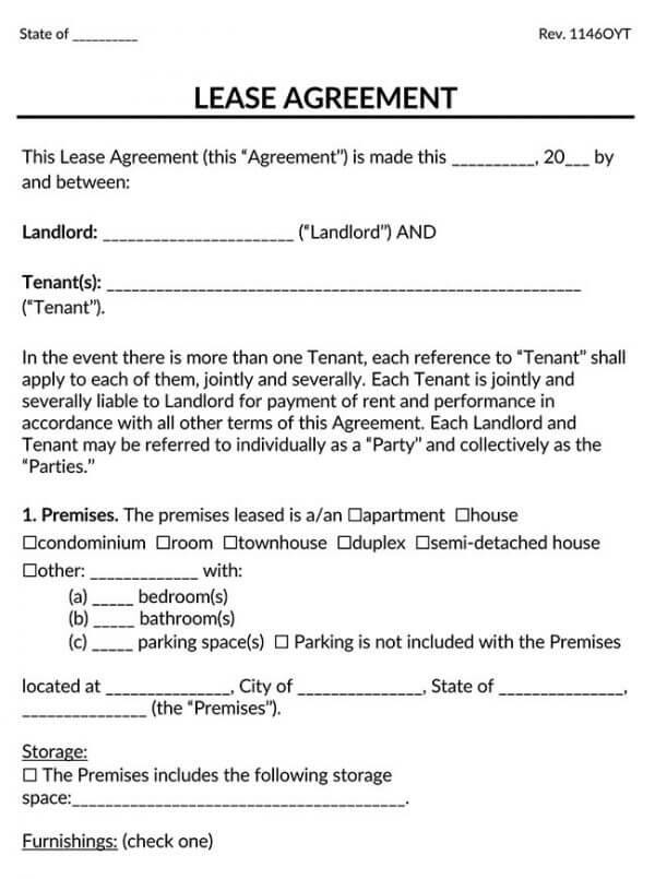 Sample Rental Leese Agreement 01