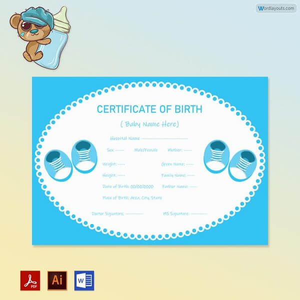 Baby Birth Certificate Word Format Free
