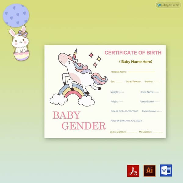 Free Birth Certificate Sample