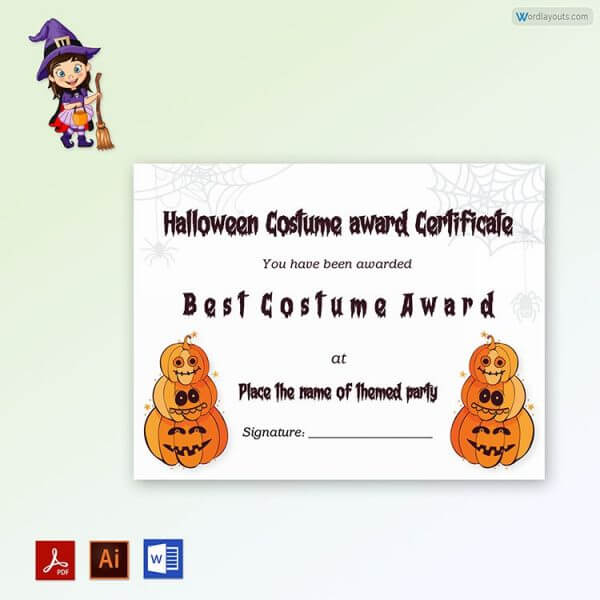 Prize for Winner of Halloween Costume Award