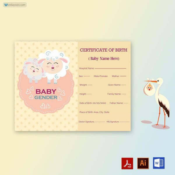 Birth Certificate Psd File Download Bd