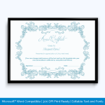 academic award certificate template