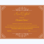 award certificate template word 2007