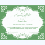 appreciation award certificate