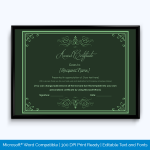 Printable Award Certificate