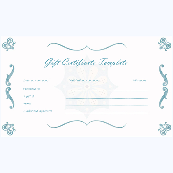 Gift certificate templates free