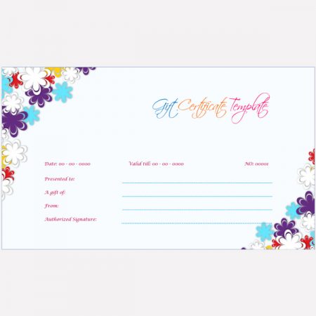 Printable Gift Card Template