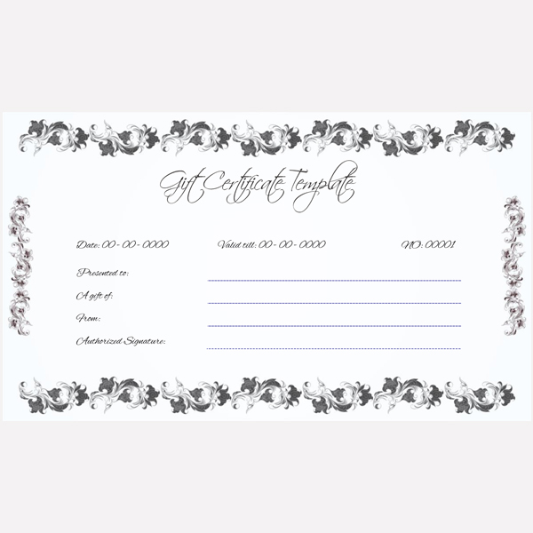 Gift Card Template Word
