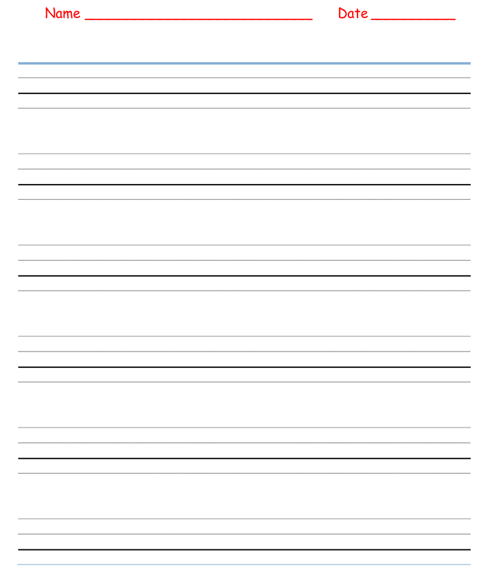 Four-Lined-Paper-Notebook-Template
