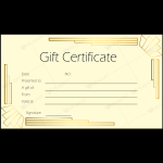 gift certificate template word