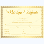 marriage certificate download free