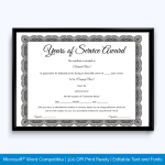 years-of-service-award-certificate