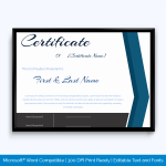 years of service award certificate templates