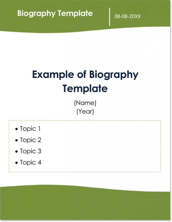 biography template for teachers