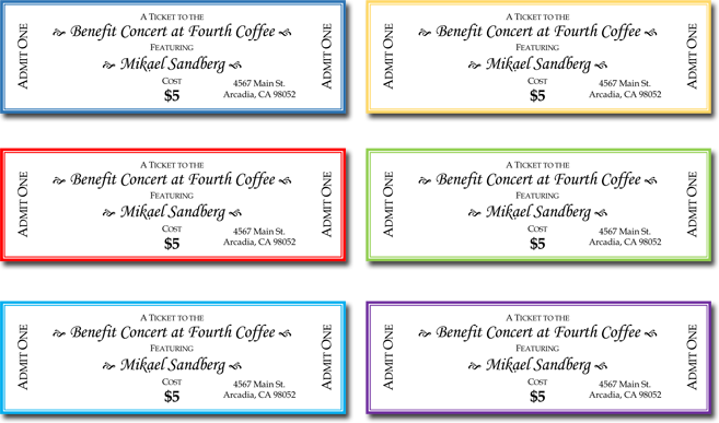 Benefit Tickets Template from www.wordlayouts.com