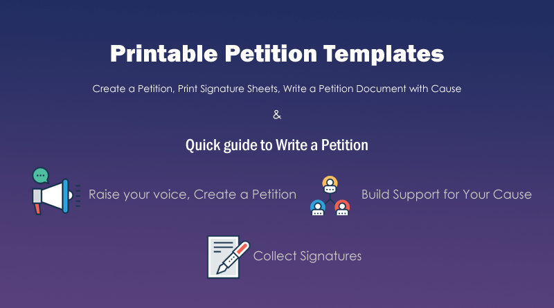 How to write a petition with free petition templates