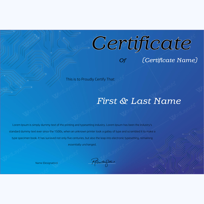 employee award certificate template