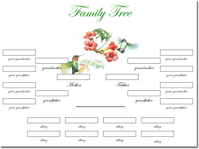 Create Family Tree Template PDF