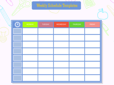 Students-Weekly-Itinerary-and-Schedule-Templates
