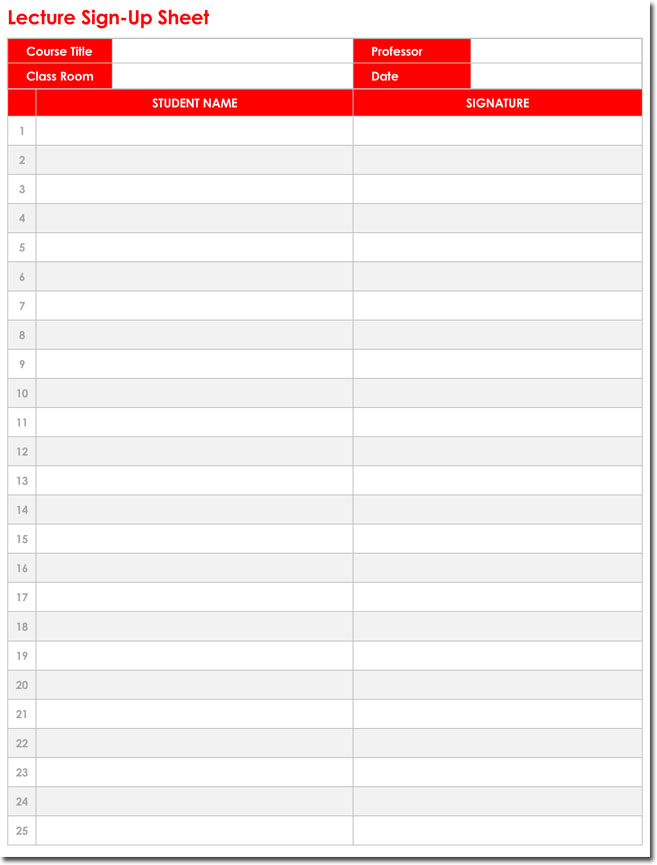 Classroom Party Sign Up Sheet Template from www.wordlayouts.com