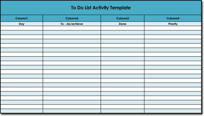 Microsoft Word To Do List Template from www.wordlayouts.com