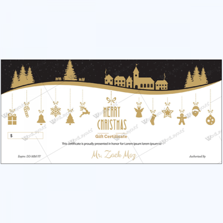 Christmas Certificate (Hill Night)