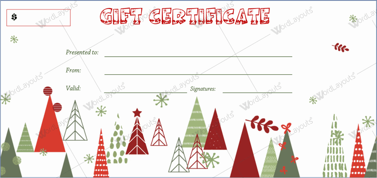 80+ Christmas Gift Certificate & Voucher Templates (Word ...